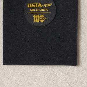 One Pair - 100 Anniversary USTA Mid-Atlantic Customized Wristbands 3.5" Length, Large Size, Black Color